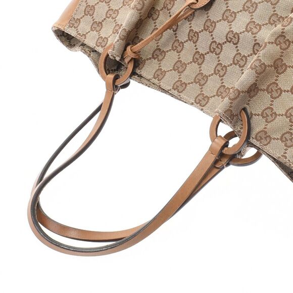 Authentic GUCCI Monogram Ring Canvas Leather Tote Bag - With Wallet & Tag - Picture 4 of 12